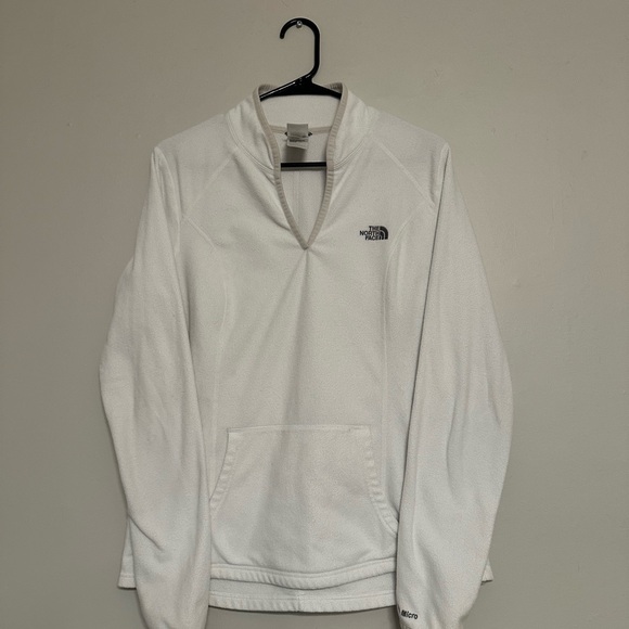The North Face Sweaters - The North Face White Pullover Fleece